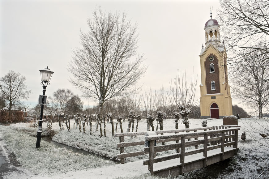 Winterlandschap op het Hogeland